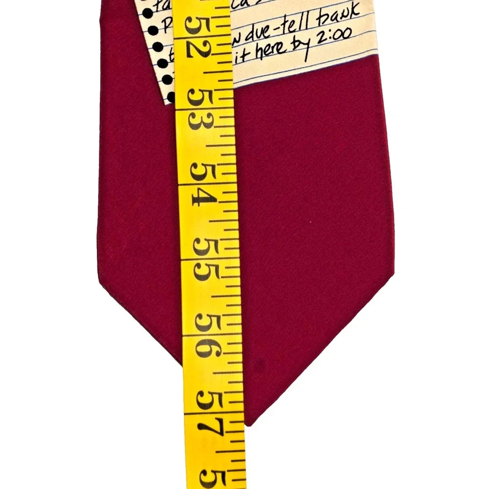 Vicky Davis Silk‎ Novelty Tie To Do List Bill Clinton Era Humor Men's Vintage